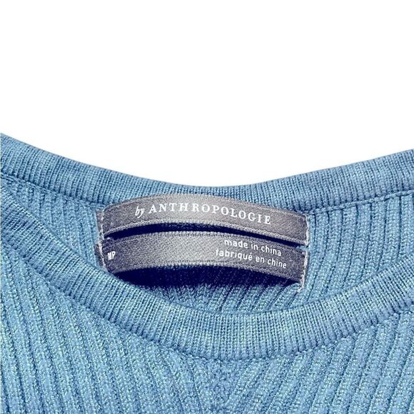 ANTHROPOLOGIE Gemma Sweater Tank Top Blue Size Medium - Picture 6 of 6